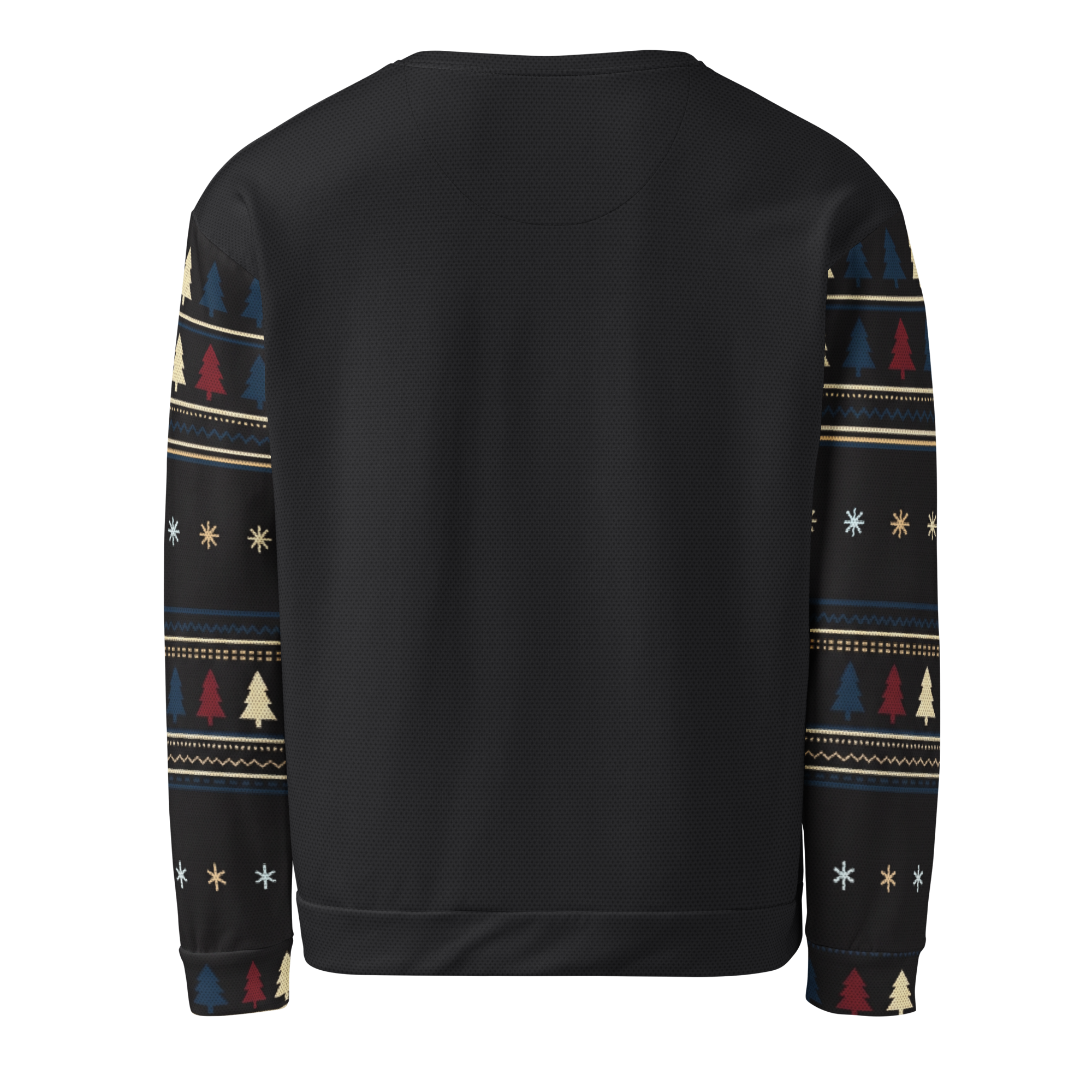 Policemen's Ball Ugly Christmas Sweatshirt, Black, back