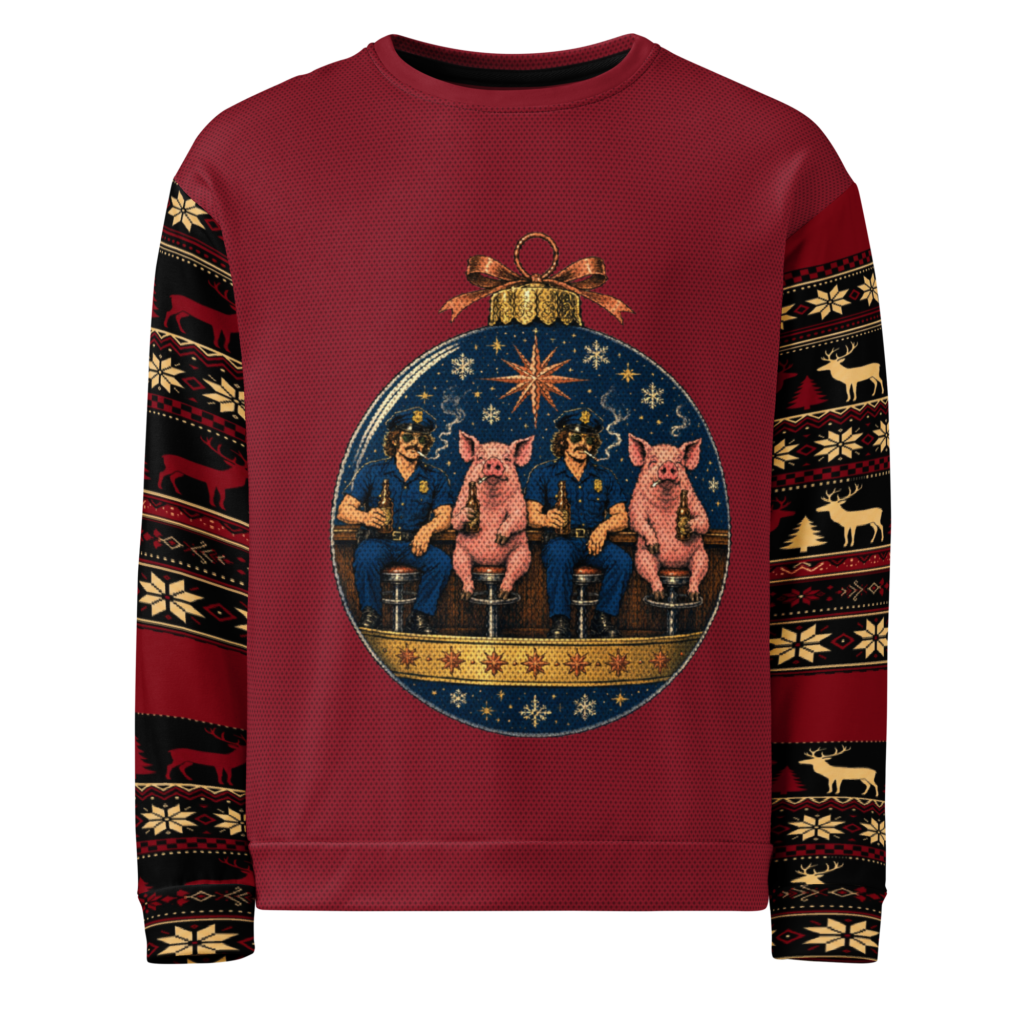 Choir Practice Ugly Christmas Sweatshirt, Red